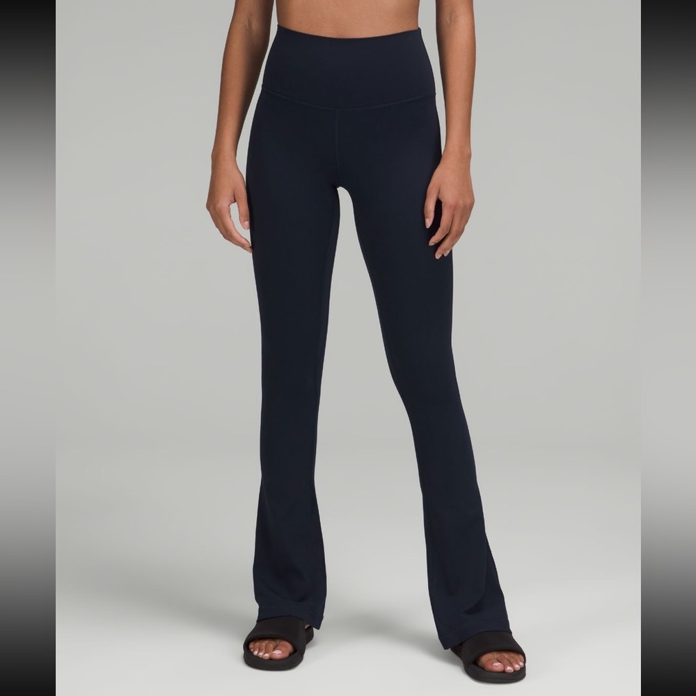Navy Lululemon Align High Rise Mini Flare. Size 4